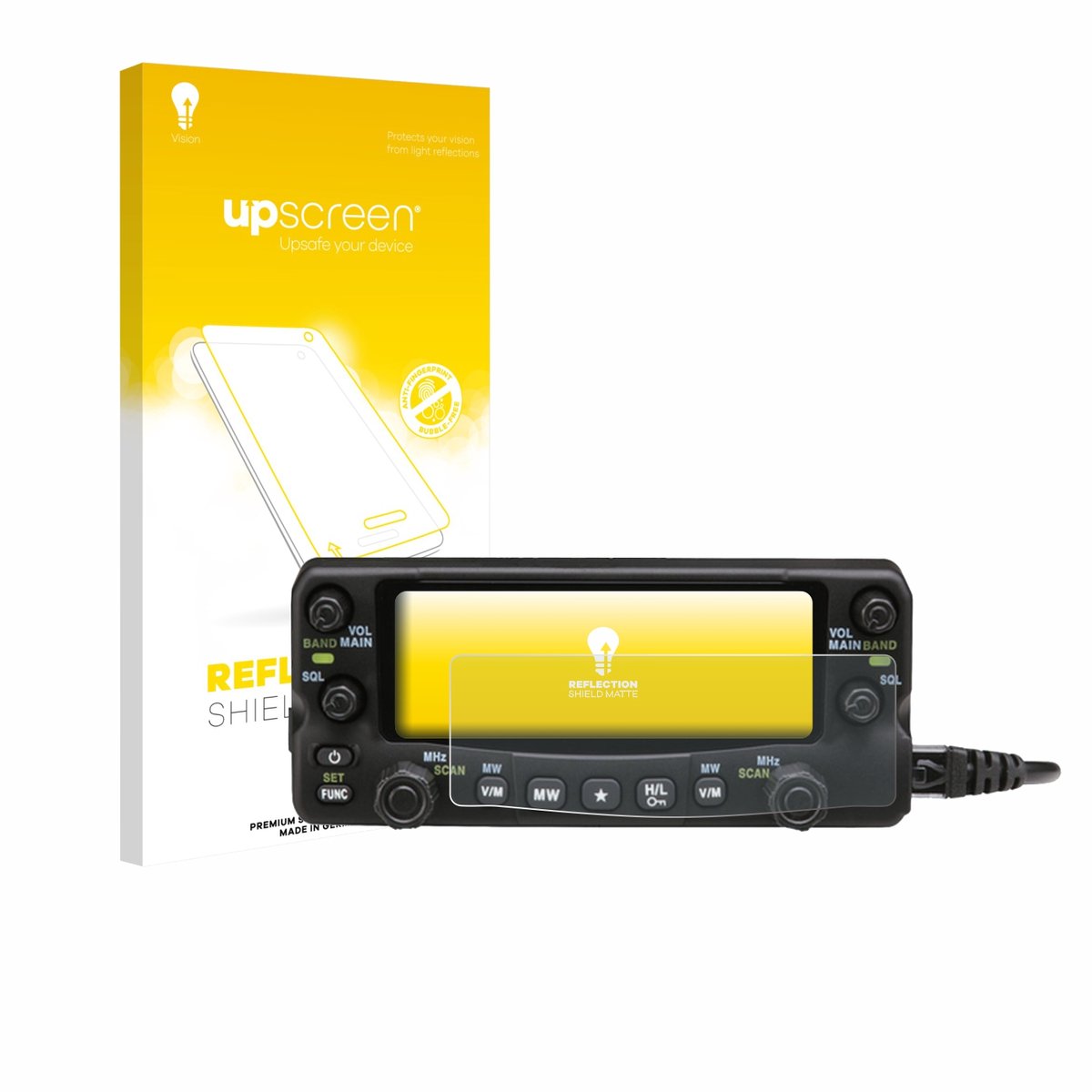 upscreen - Screenprotector voor Alinco DR-735-E - Folie Beschermfolie anti glare matte