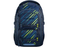 coocazoo schoolrugzak Porter Backpack Fast Lime donkerblauw