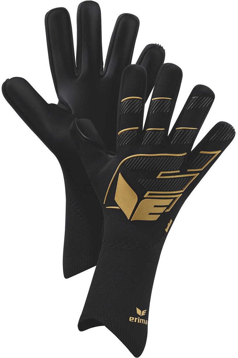 Erima Aeroclaw Legend Keepershandschoenen - Zwart / Goud | Maat: 11
