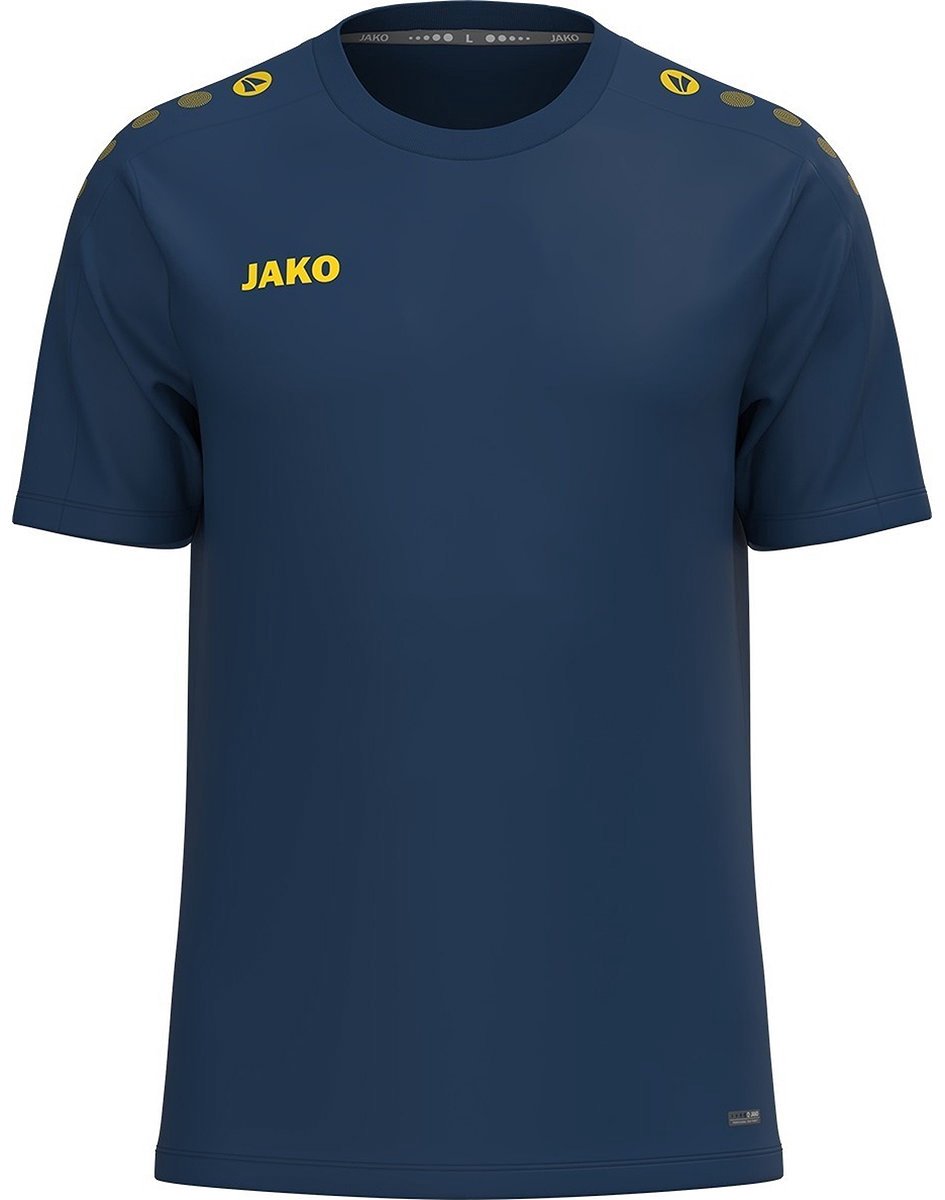 Jako One T-Shirt Dames - Navy / Citroen | Maat: 42/44