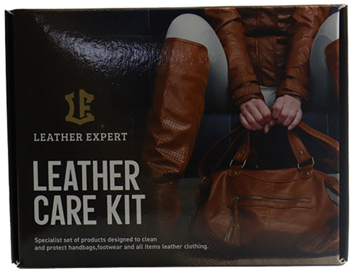 LEATHER EXPERT LEREN HANDTAS VERZORGING KIT