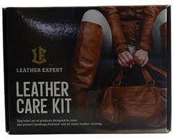 LEATHER EXPERT LEREN HANDTAS VERZORGING KIT