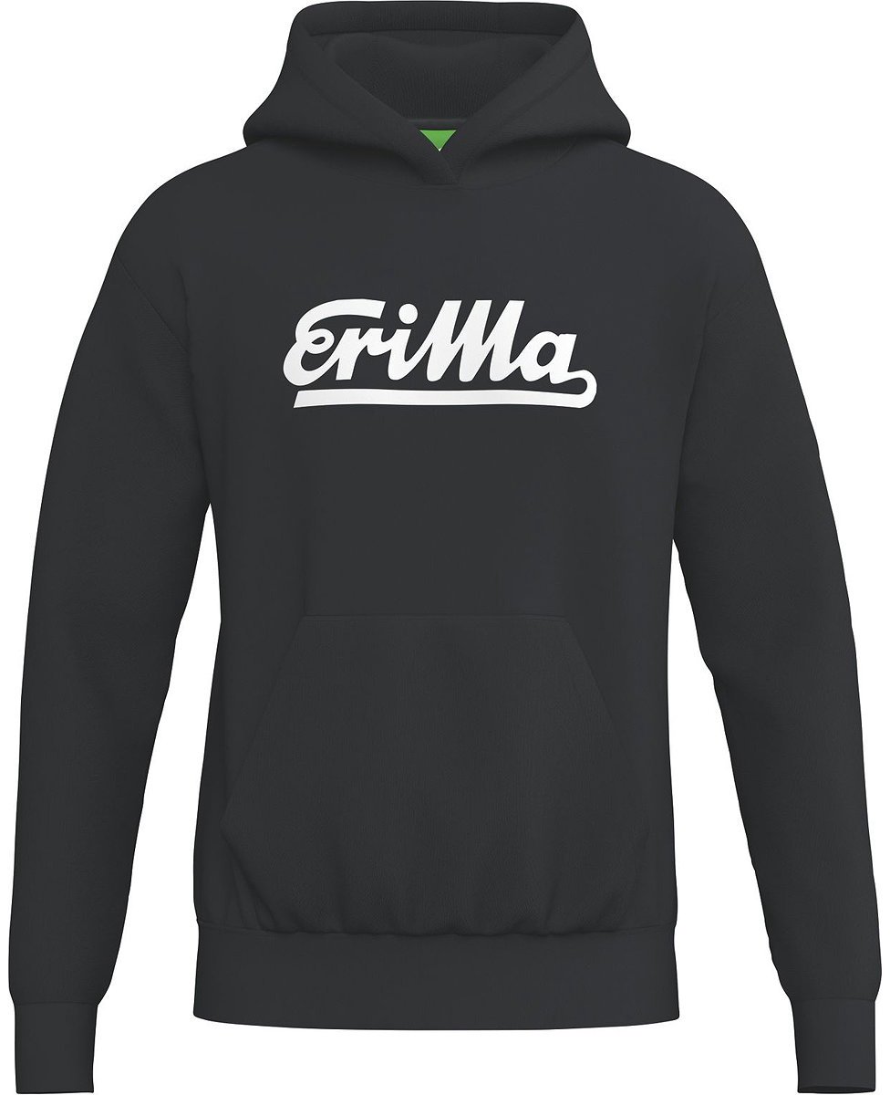 Erima Retro Hoodie Heren - Zwart | Maat: XXL