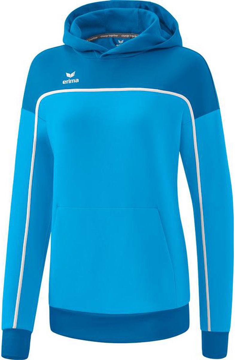 Erima Change Sweatshirt Met Capuchon Dames - Curaçao / Wit | Maat: 42