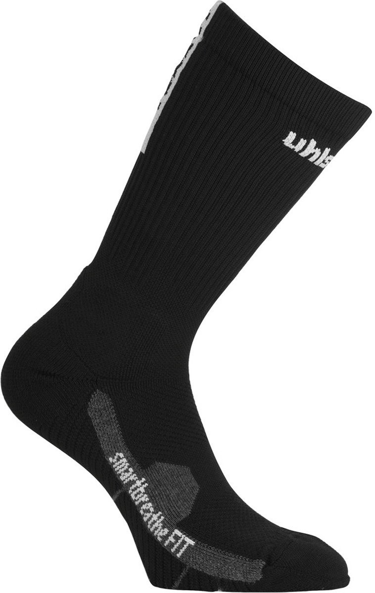 Uhlsport Tube It Trainingssokken - Zwart / Wit | Maat: 33-36