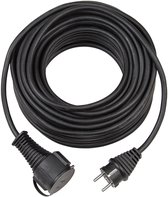 Brennenstuhl BREMAXX® Verlengkabel (Verlengsnoer 10m kabel in zwart, voor kortstondig gebruik buitenshuis IP44, bruikbaar tot -35 °C en UV-bestendig)