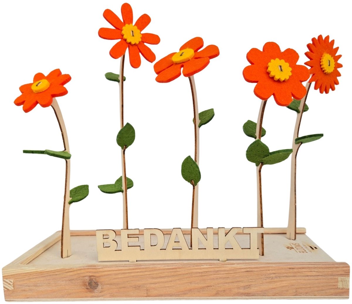 Happy Blooms vilten bloemen – Bedankt cadeautje – brievenbus cadeau