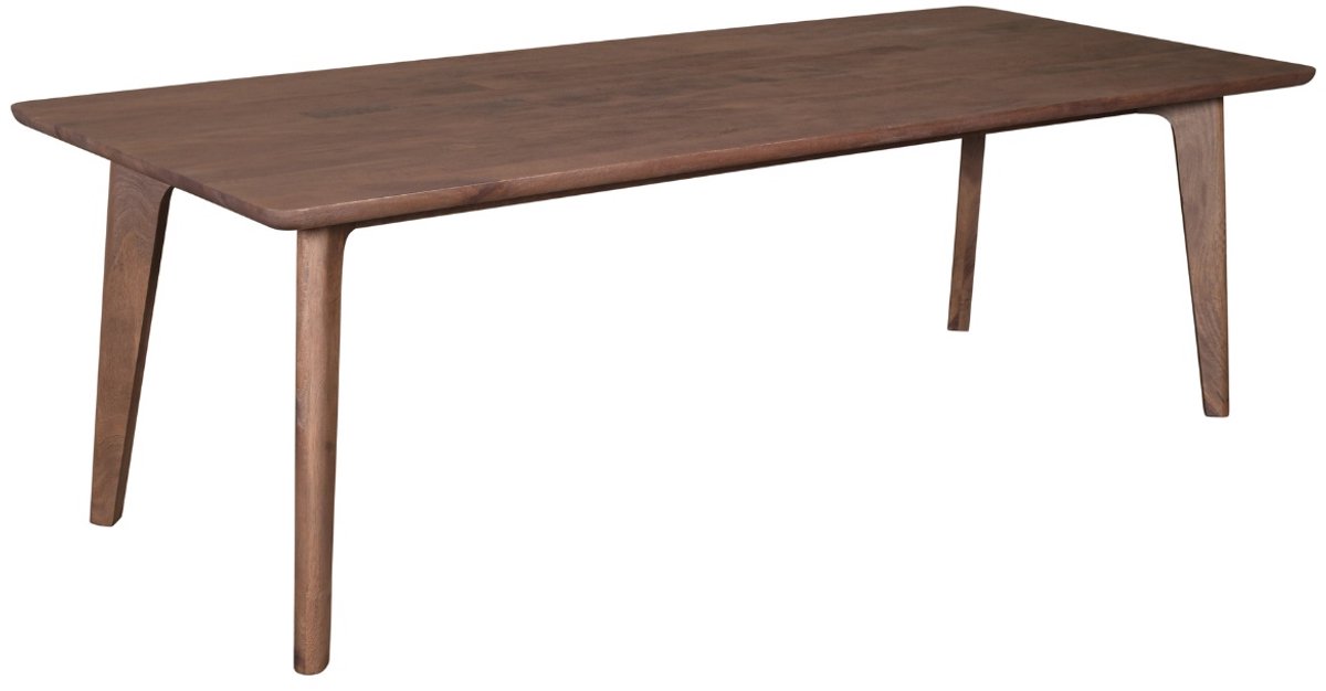 DÉJA Living Eettafel Mitchel - Rechthoek Donkerbruin Hout - 240x100x76cm