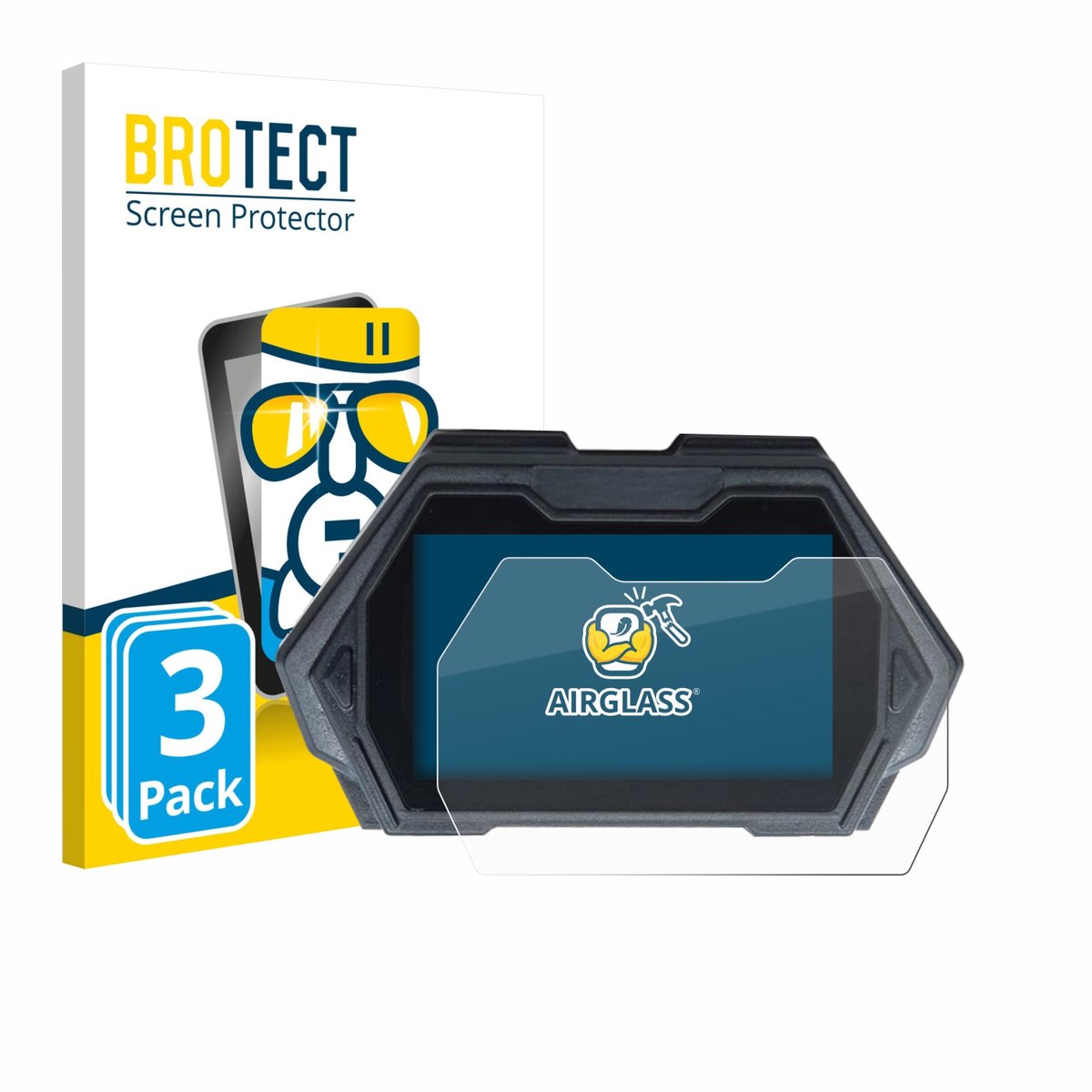 Screenprotector 3 Stuks voor Kukirin G3 Pro Beschermglas transparant