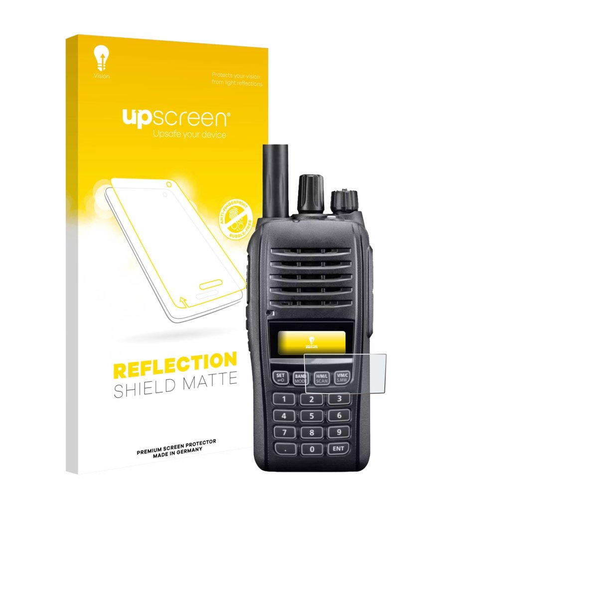 upscreen - Screenprotector voor Icom IC-T10 - Folie Beschermfolie anti glare matte