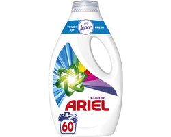 Ariel Wasmiddel Color Touch Of Lenor 60 wasbeurten - 4 x 3 liter - Voordeelverpakking