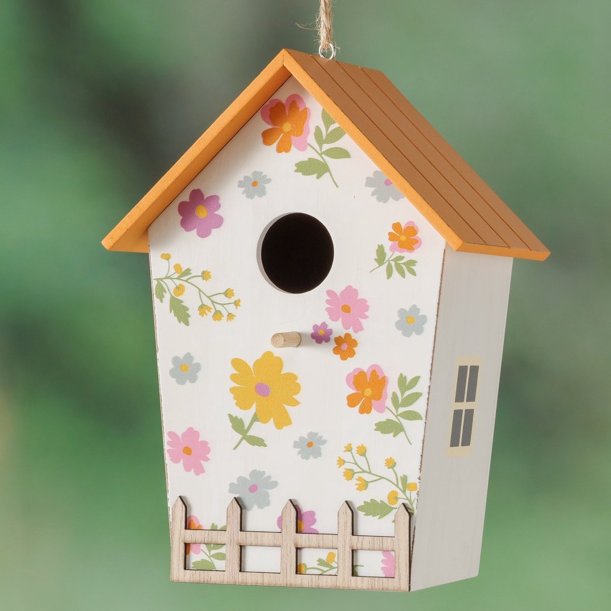 Vogelhuisje Antonia | H21cm | bloemen