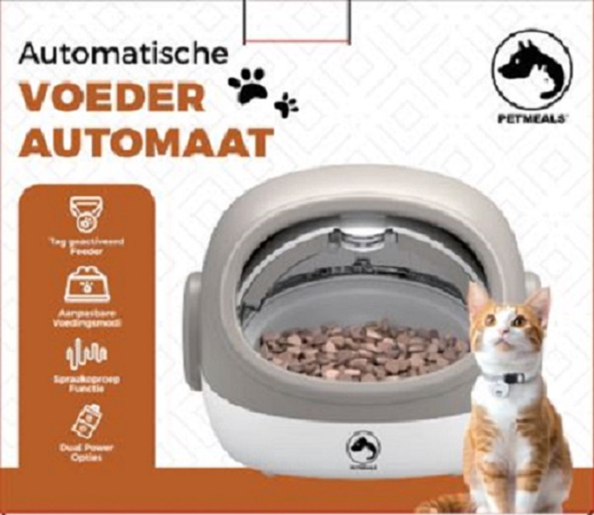 PetMeals Halsband Chip Voerdispenser Automatische Voerbak Kat - PetMeals - €129,95