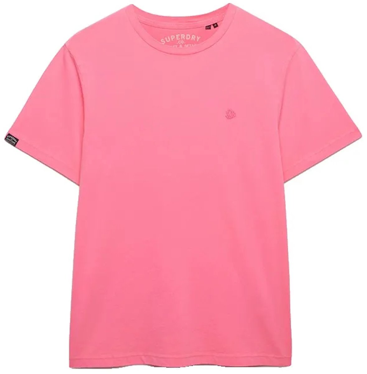 Superdry Classic Essential Neon T-shirt Heren T-shirts Roze