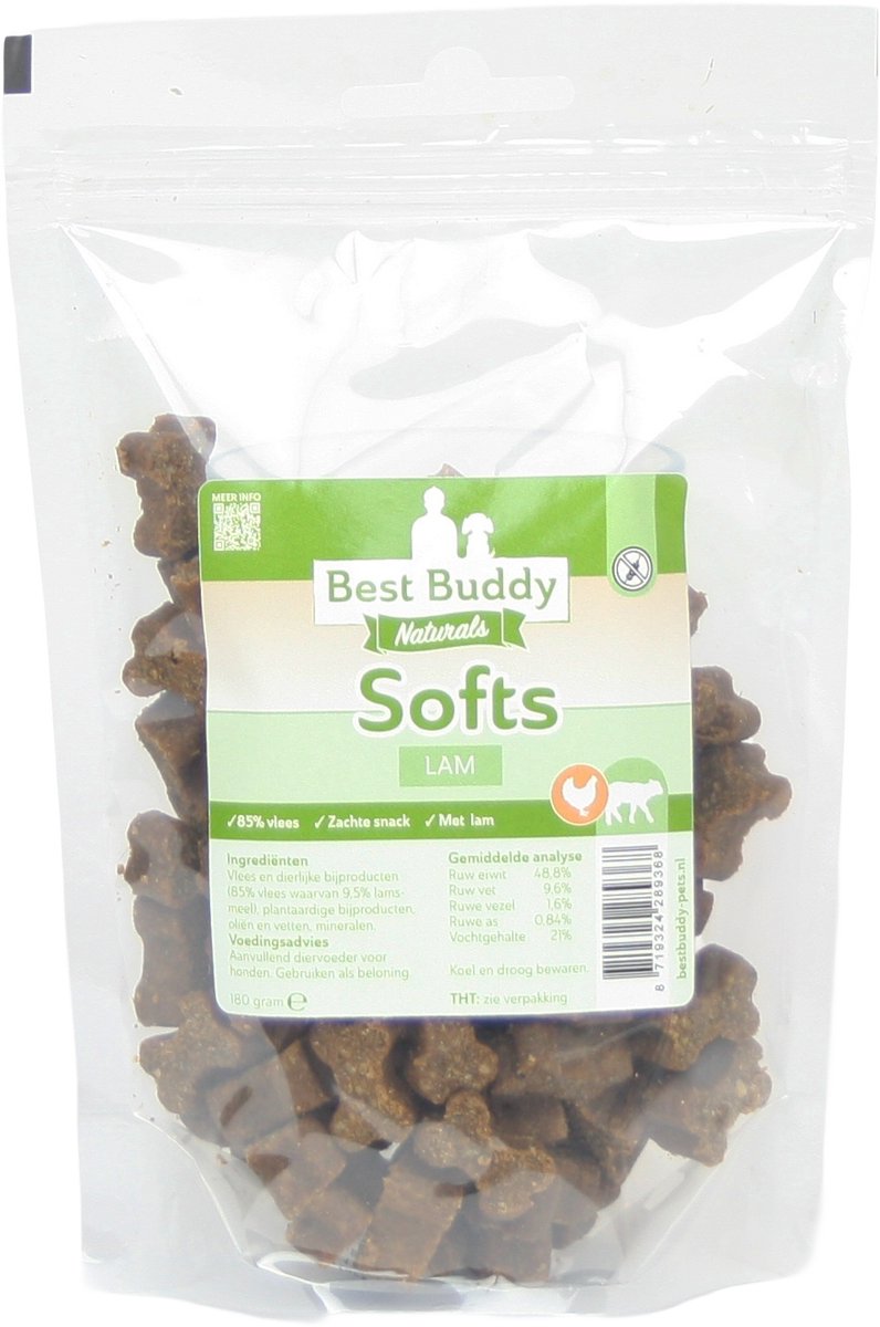 Softs Lam 180 gram - Trainingssnack - Glutenvrij - Best Buddy Pets