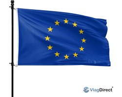 VlagDirect - EU vlag - Europa vlag - Europese Unie vlag - 150 x 225 cm - XL vlag.