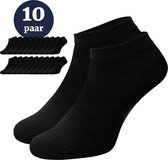 Chaussettes Chaussettes basses 10 Paires - Zwart - Chaussettes Femme & Homme - Chaussettes basses - Taille 39-42 - Chaussettes Sneaker