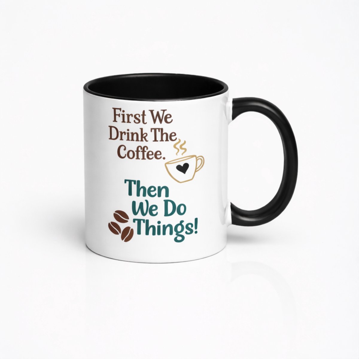 Eerst Koffie Dan Dingen Mok - Koffiemok met Design