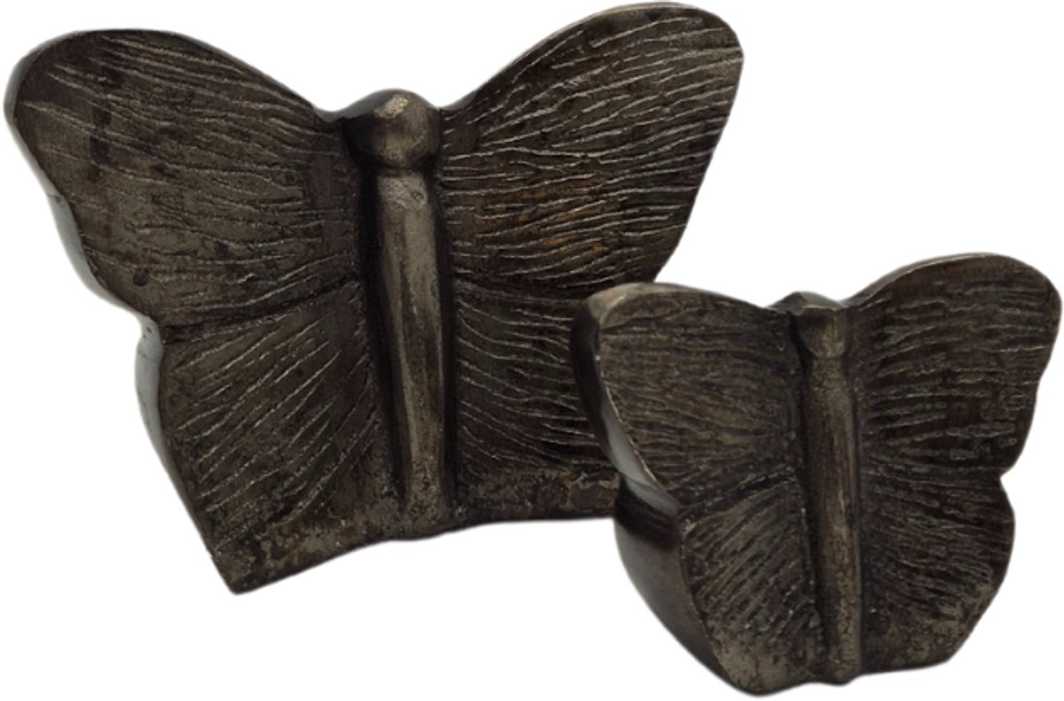 Urnenspecialist® - Vlinder urn - Butterfly Urn - Maat S - 7x6x4cm - Night Black - Grijs - Antraciet - 25ML