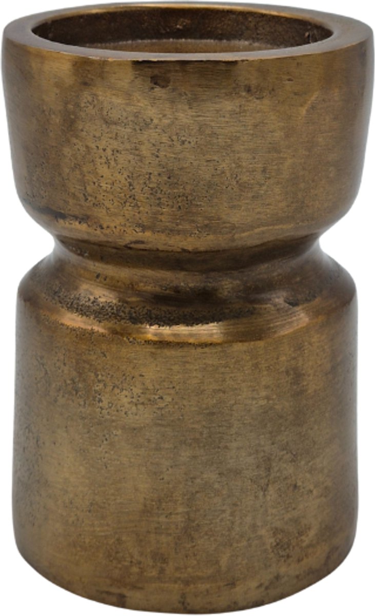 Urnenspecialist®- Kandelaar Urn - Urntje - Asurn - Asbus - Kandelaar - Antiek Goud - 15cm - 650ML