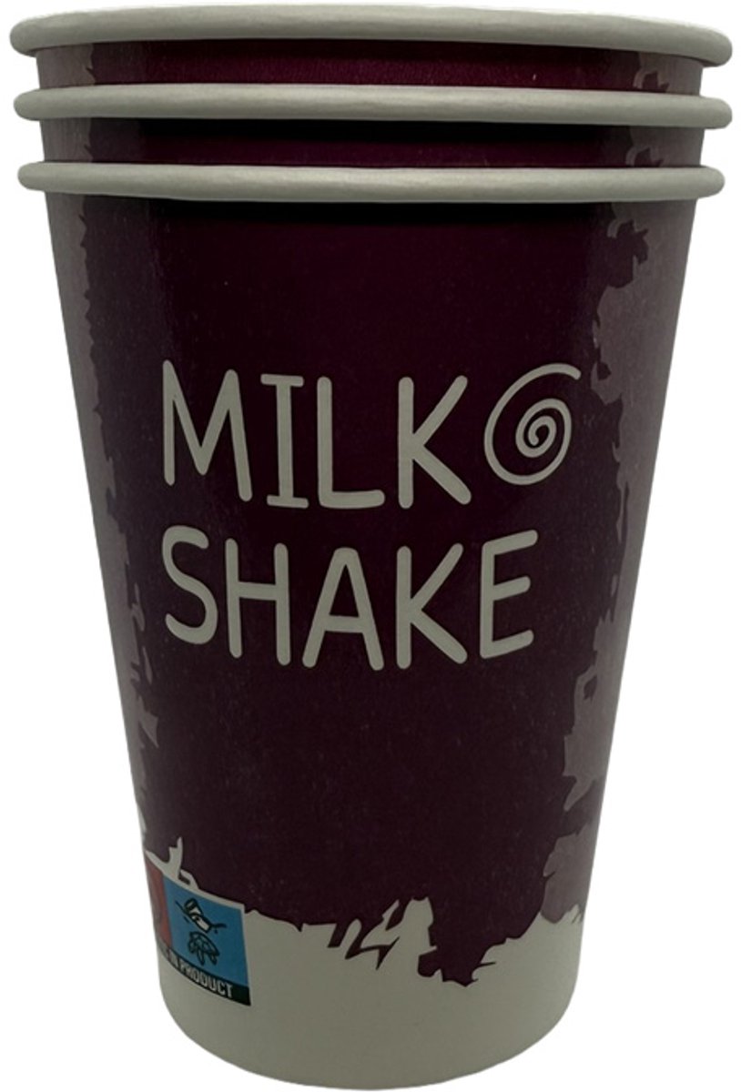 Milkshakebekers Karton 300cc – Smoothie Bekers – 1000 Stuks