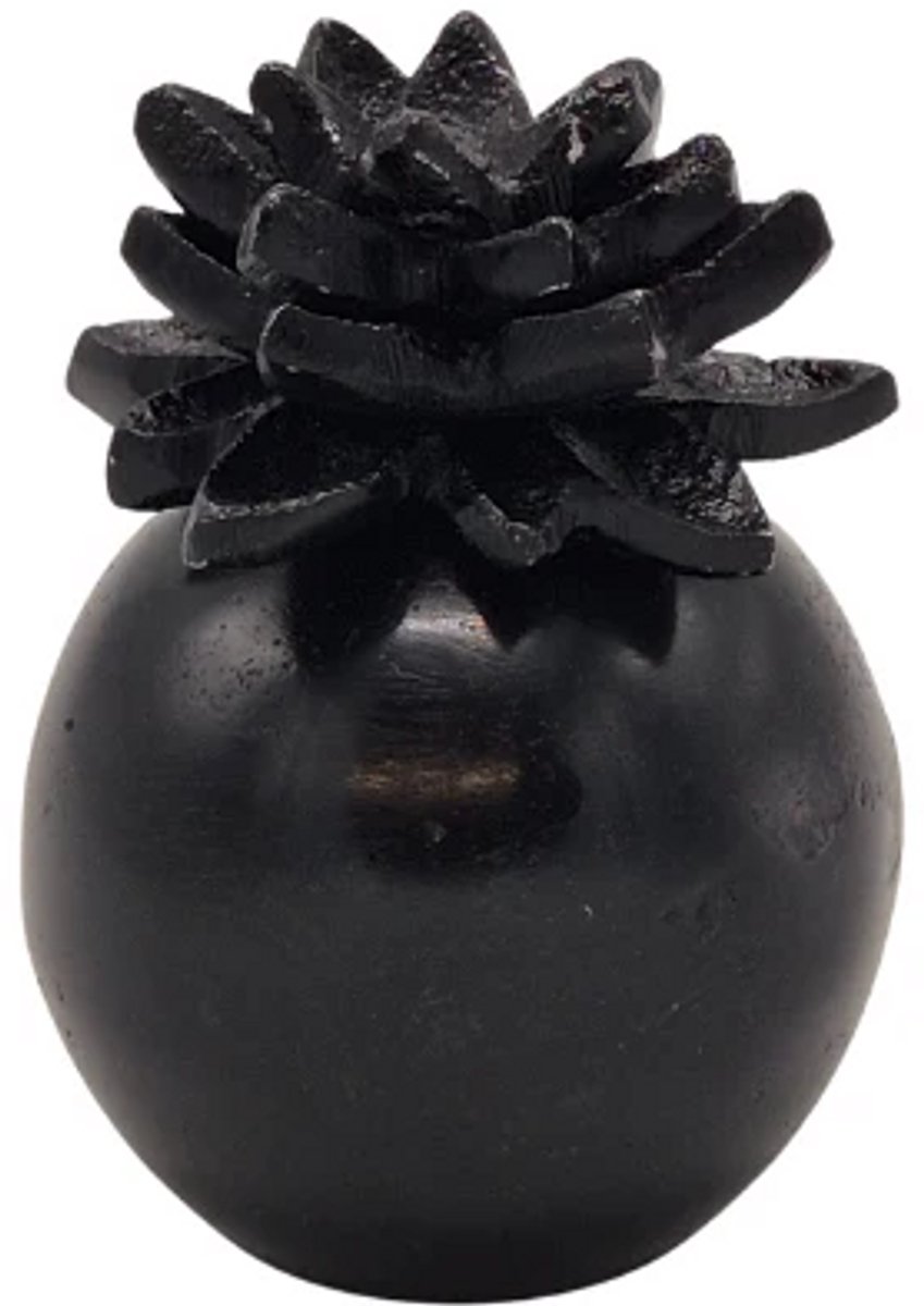 Urnenspecialist® - Urn Lotus - Bloemen Urn - As verwerking - As - Zwart - Black - 25ML