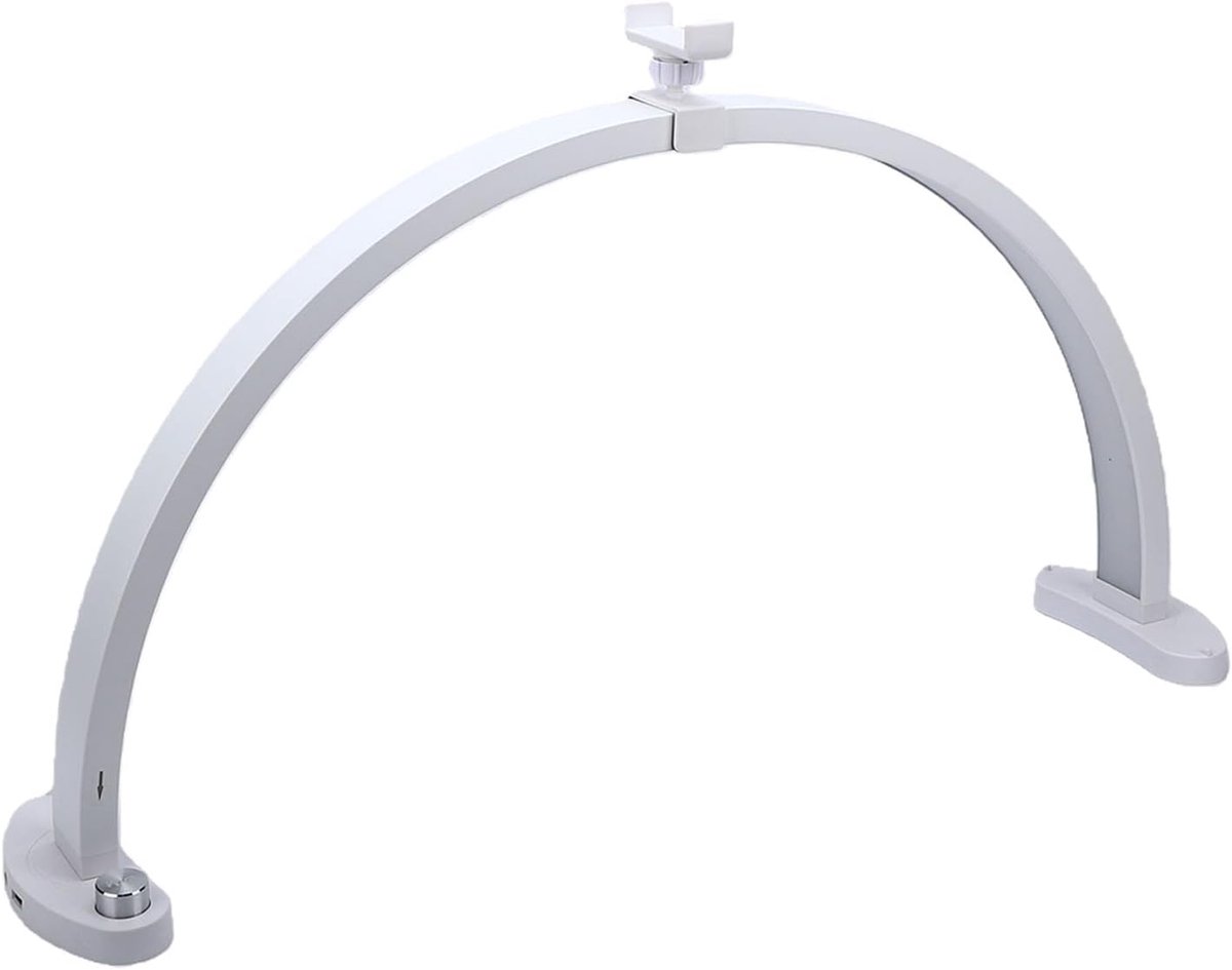 Halvemaan Lamp - Studietafellamp LED - Schoonheidswerkzaamheden - Instelbare Kleurtemperatuur - 28 Inch - Wit