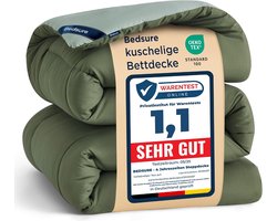 Dekbed 4 Seizoenen - Duvet Slaapdeken - Heerlijk Slapen - Oeko-Tex Gecertificeerd - 240x220cm - Bronzegroen