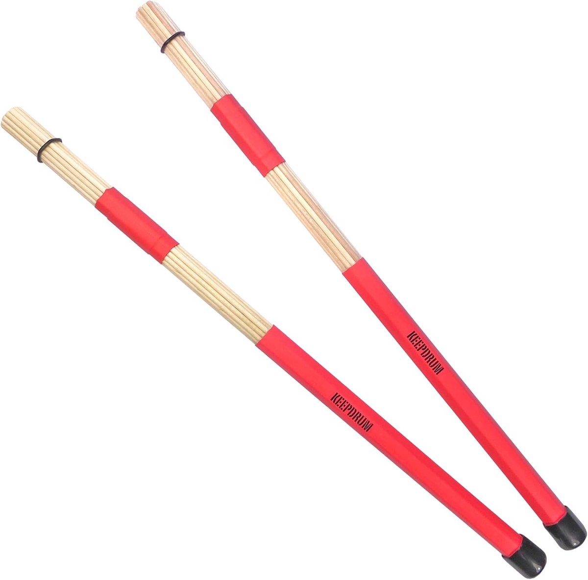 Percussie Rods - Drumstokken Borstels - Zachte Klank - Verstelbare Hardheid - 40cm Lengte 15mm