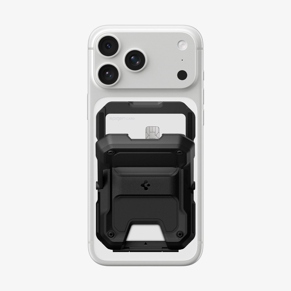 Spigen Tough Armor Pro Magsafe Portemonnee Voor 5 Kaarten, Zwart