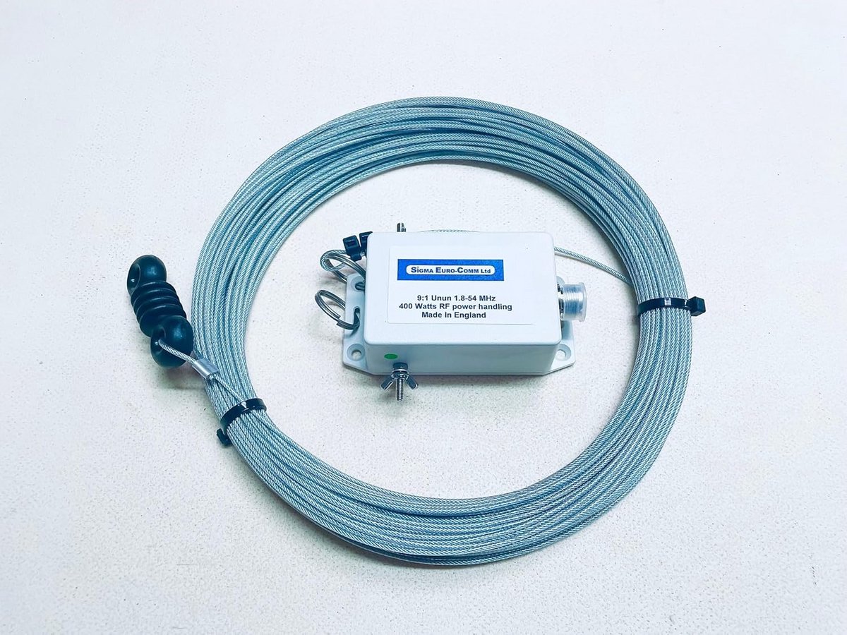 Lange Draad Antenne - Multiband Aerial - Amateur Radio - Eindgevoed met UNUN - 20 Meter Lang