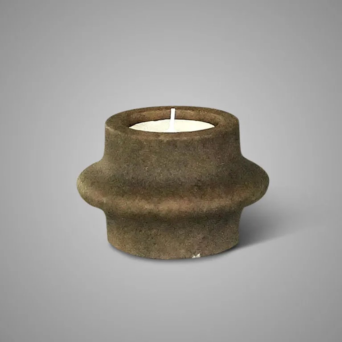 Brynxz Theelicht houder- Brynxz Tealightcup Basic Majestic Brown- landelijk- sfeervol- stoer sober- Moederdag