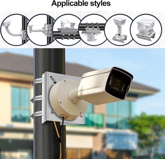 Verticale Mast Houder - Universele Camera Beugel - Bewakingscamera Montage - Robuuste Stangbevestiging - 24.6 x 14.3 x 4.9 cm van Merkloos — afbeelding 4