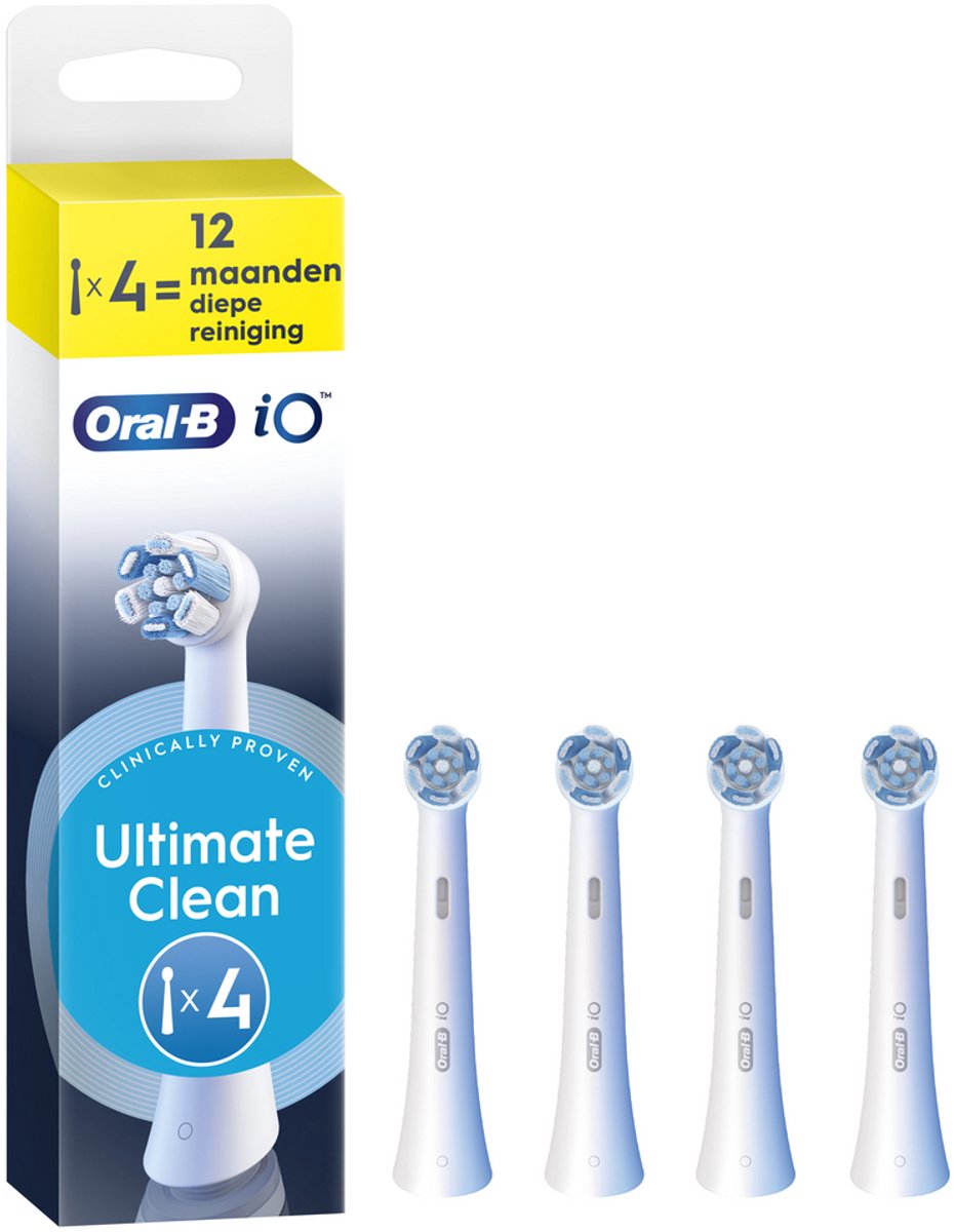 Oral-B iO Series Ultimate Clean - Originele opzetborstels - CrissCross borstelharen - 4 Stuks