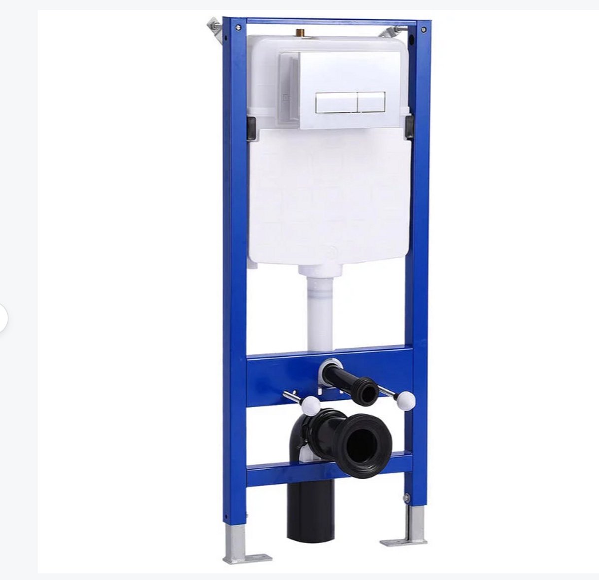 HOROW Wandgemonteerd toiletelement - Inbouwreservoir - 114 cm hoog - Met spoelpaneel