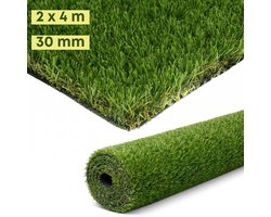 Green Turtle Kunstgras - Grasmat - Grastapijt - 200 x 400 cm - Central Park 30 mm PREMIUM - Kunstgras voor Buiten en Binnen - Perfect voor Balkon, Terras, Tuin, Speelhoek