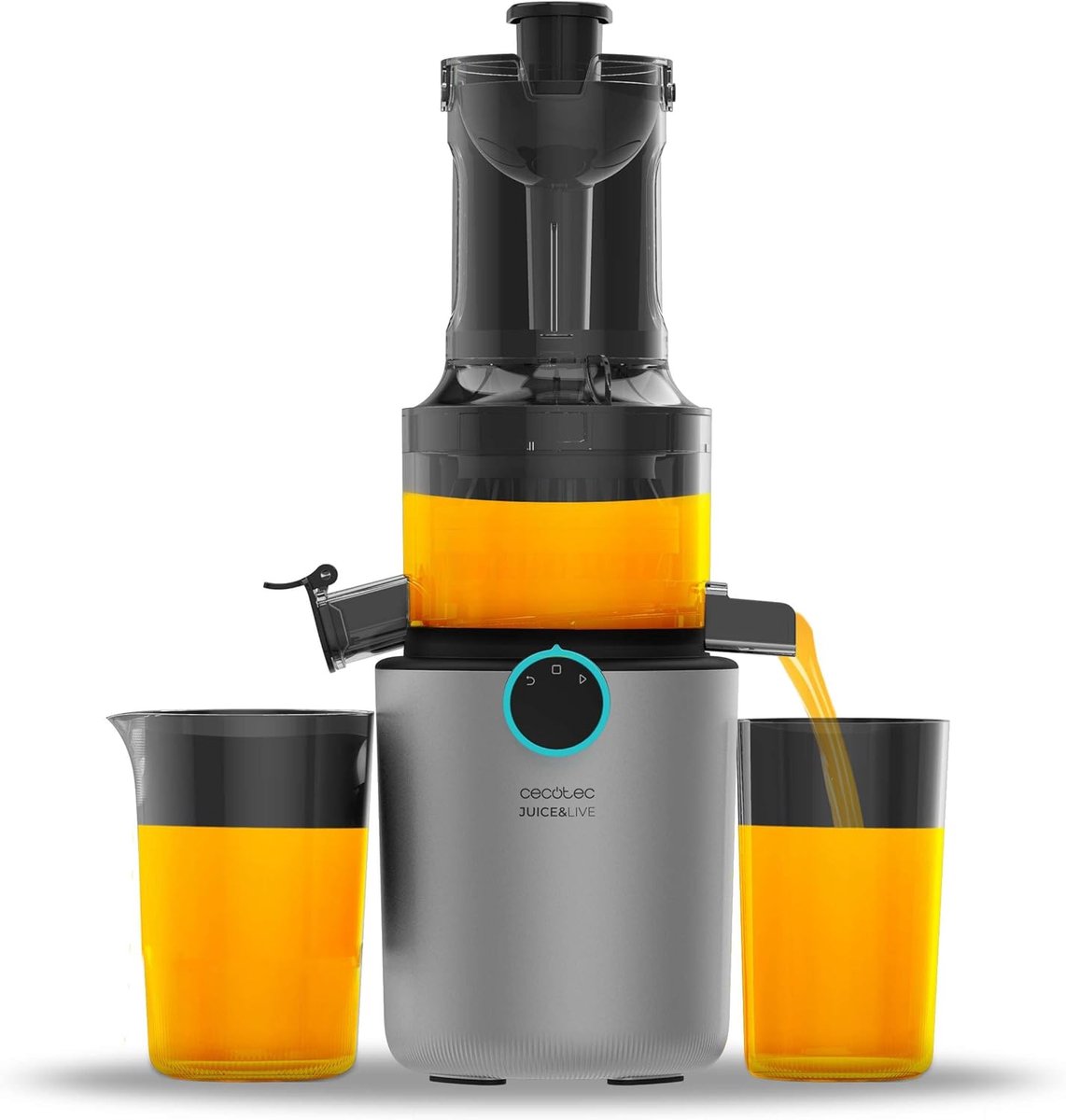 Slowjuicer - Sapcentrifuge - Gezond sap maken - Koudgeperst sap - 82mm opening - RVS