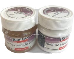 Crackle Vernis - Decoratie Vernis - Oude Look Creëren - Fijne Barstjes Effect - 2 x 50ml