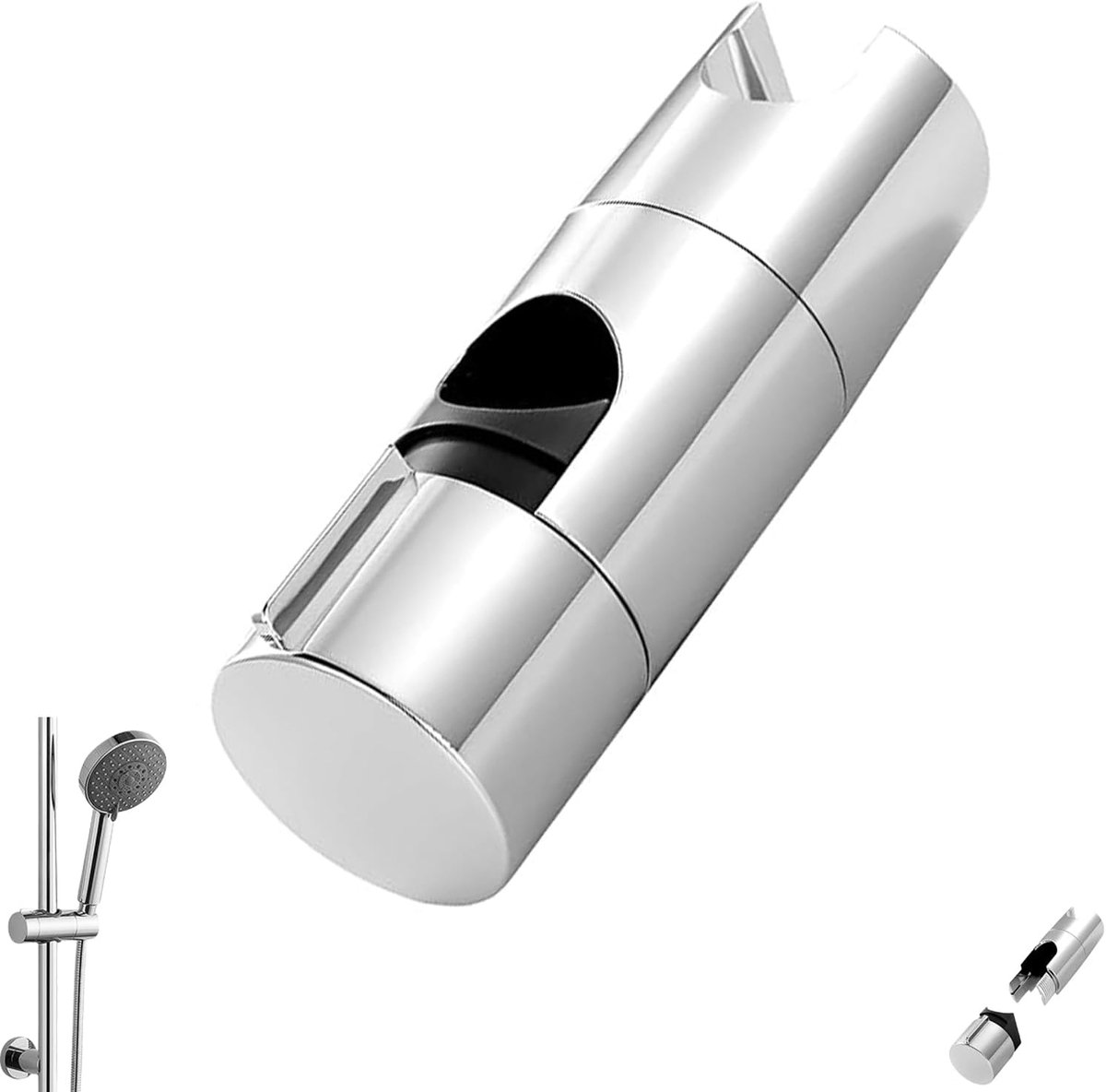 Douchehouder - Handdouche Steun - Douche Bevestiging - Boren Vrij - 18-25 mm - Zilver