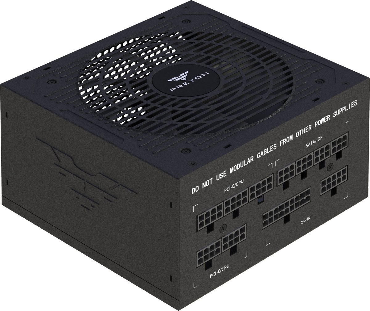 PREYON EAGLE POWER - PC Voeding - 650W 80+ Bronze - Volledig Modulair - ATX PSU - 5J Garantie - Beveiligd