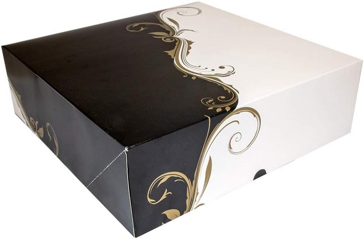 Gebakdozen Set - Taartdozen Verpakking - Bakkerij Thuis - Stevig Karton - 32x32x10 cm - Wit