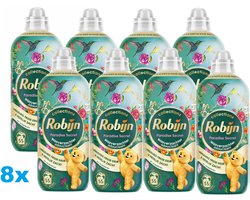 Robijn Wasverzachter Paradise Secret – 8 x 1,1L – Langdurige Frisheid – 440 Wasbeurten – 8 Stuks