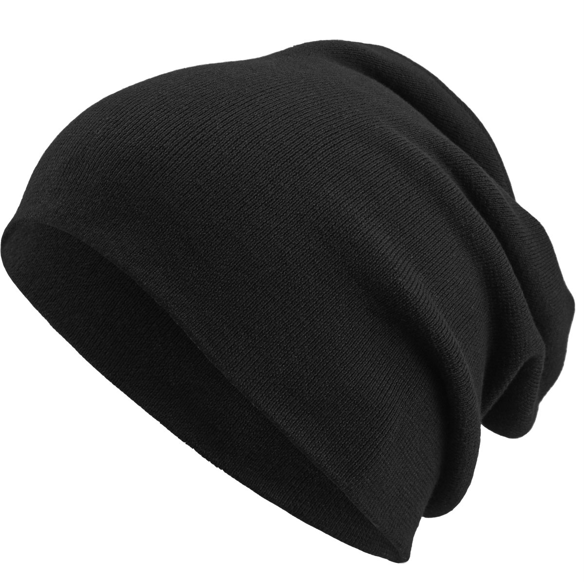 Zwarte Kyler Kite Lichtgewicht Beanie van Organisch Katoen