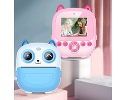Digitale Camera met printer voor Kinderen – Incl. 8GB SDcard – Camera en video – Verjaardagscadeau Voor Meisjes en Jongens – Leeftijd 3-12 Jaar – Speelgoed Fotocamera – BLAUW