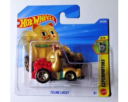 HOT WHEELS FELINE LUCKY CAT GOLD RED 92/250 1:64 HW EXPERIMOTORS 2/5 SHORT CARD 2026