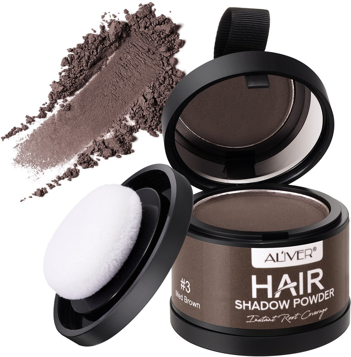 Uitgroei Poeder Middenbruin - Hair fiber - Spray - Verf - Haar - Lijn - Vezels