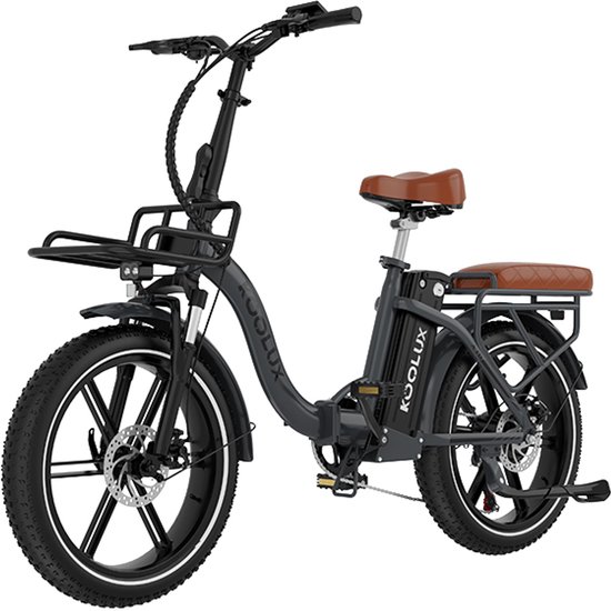 KOOLUX | X16 Elektrische Vouwfiets | E-Bike | 20 x 3.0 Inch Dikke Banden | 48V 15.6Ah 620Wh Lithium Accu | 250 W Motor | Maximaal 25/u | Maximaal bereik 90km | 7-speed versnelling | LCD Scherm | Aluminium Frame | Grijs | Gratis Rijklaar Bezorgd