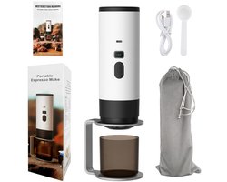 AURORAS Elektrische 3-in-1 capsulekoffiezetapparaat - Draadloos 12V - Draagbare - LED Display - Ideaal voor Reizen & Camping