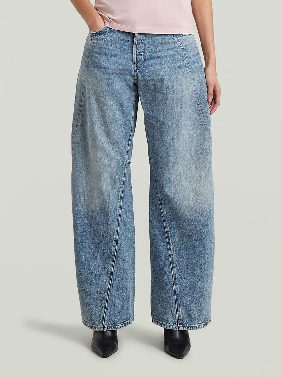 G-star Contor 3d Wide Leg Spijkerbroek 29 32 Vrouw Faded Sea Bay