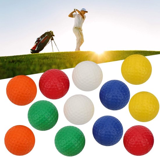 Golf Spons bal - Oefenballen PU - Indoor Golf Oefenen - Zacht en Veilig - 42 mm Diameter - Multi-color van GOLF — afbeelding 2